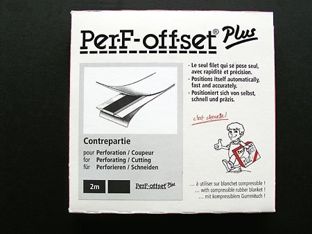 PerF-offset Plus, Gegenband  für Perforierbänder, Schneid- und Rilllinien (Contrepartie), 2 m 