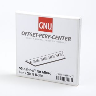 GNU Offset-Perf-Center, Rolle mit 6 m für Papier  | 50 Zähne pro Zoll 