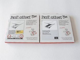 PerF-offset Plus, Perforierband mit Gegenband für den Offsetdruck, je 2 m M - für Papiere bis 140 g/cm²  | 16 Zähne pro Zoll 
