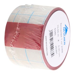 filmoplast® T, Textilgewebe-Band selbstklebend, zum Kaschieren, Verstärken und Reparieren, farbig, hohe Klebkraft, Rolle mit 10 m 5 cm | rot