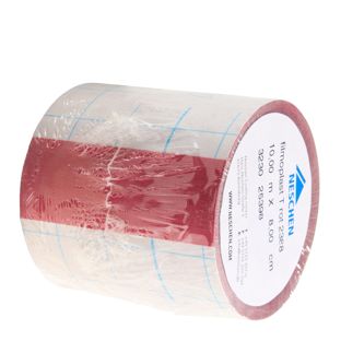 filmoplast® T, Textilgewebe-Band selbstklebend, zum Kaschieren, Verstärken und Reparieren, farbig, hohe Klebkraft, Rolle mit 10 m 8 cm | rot