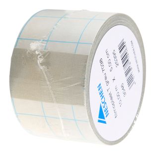 filmoplast® T, Textilgewebe-Band selbstklebend, zum Kaschieren, Verstärken und Reparieren, farbig, hohe Klebkraft, Rolle mit 10 m 5 cm | grau