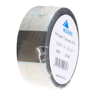 filmoplast® T, Textilgewebe-Band selbstklebend, zum Kaschieren, Verstärken und Reparieren, farbig, hohe Klebkraft, Rolle mit 10 m 3 cm | schwarz
