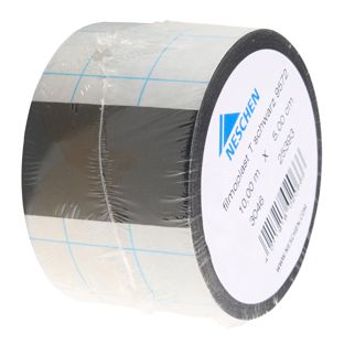 filmoplast® T, Textilgewebe-Band selbstklebend, zum Kaschieren, Verstärken und Reparieren, farbig, hohe Klebkraft, Rolle mit 10 m 5 cm | schwarz