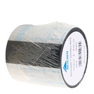 filmoplast® T, Textilgewebe-Band selbstklebend, zum Kaschieren, Verstärken und Reparieren, farbig, hohe Klebkraft, Rolle mit 10 m 8 cm | schwarz
