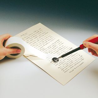 filmoplast® R, Spezialpapier mit Heißsiegelkleber zum Kaschieren von Dokumenten und Zeitungen, hauchdünn mit hoher Transparenz, Rolle mit 50 m 93 cm