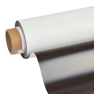 Magnetfolie zum Bedrucken, weiß 0.35 mm | 1020 mm | 20 m