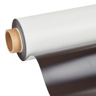 Magnetfolie zum Bedrucken, weiß 0.8 mm | 620 mm | 15 m