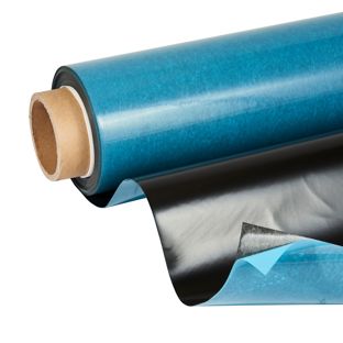 Eisenfolie selbstklebend, roh-braun, 0,3 mm stark, Rolle mit 20 m 