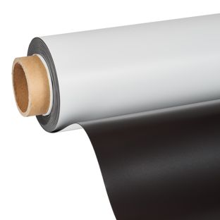 Magnetfolie zum Bedrucken, weiß 1.1 mm | 620 mm | 15 m