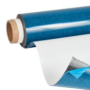 Eisenfolie selbstklebend, Whiteboard-Oberfläche, magnethaftend, 1.270 x 0,5 mm, Rolle mit 10 m 