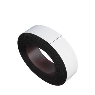 Magnetband farbig 40 mm | weiß  | 10 m | 1 mm