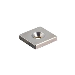 Quadermagnete aus Neodym mit Bohrung und Senkung 