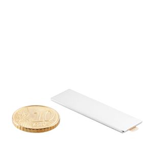 Quadermagnete aus Neodym, selbstklebend, vernickelt 