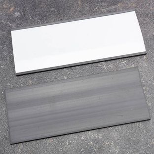 Etikettenhalter, C-Profil, magnetisch,  Abschnitte 60 mm | 180 mm | 