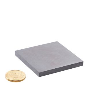 Quadermagnete aus Ferrit, Y35 50 x 50 mm  | 5 mm