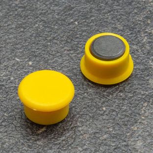 Büromagnet, rund 13 mm | gelb