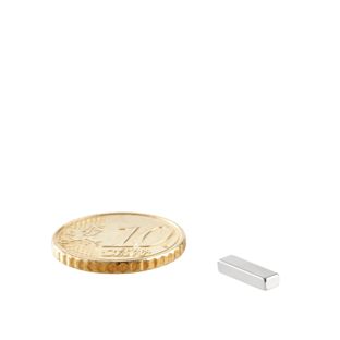 Quadermagnete aus Neodym, vernickelt 10 x 3 mm  | 2 mm