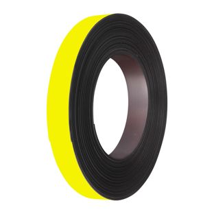 Magnetband farbig 20 mm | gelb | 10 m | 1 mm