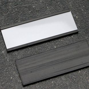 Etikettenhalter, C-Profil, magnetisch,  Abschnitte 40 mm | 170 mm