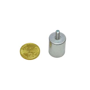 AlNiCo-Stabgreifer mit Gewinde 16 mm