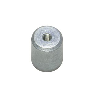 AlNiCo-Stabgreifer mit Innengewinde 12.5 mm | silber 