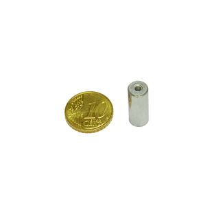 AlNiCo-Stabgreifer mit Innengewinde 8 mm | silber