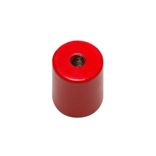AlNiCo-Stabgreifer mit Innengewinde 12.5 mm | rot 