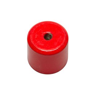 AlNiCo-Stabgreifer mit Innengewinde 27 mm | rot