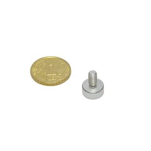 Neodym-Topfmagnete mit Gewinde 10 mm | M4x8 mm 