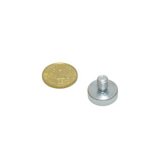 Neodym-Topfmagnete mit Gewinde 16 mm | M6x8 mm 
