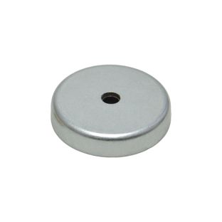 Ferrit-Topfmagnete mit Bohrung und Senkung 40 mm | Ferrit, Stahl