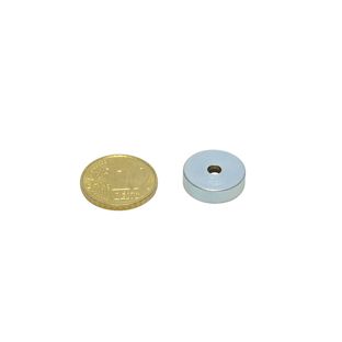 SmCo-Topfmagnete mit Bohrung und Senkung 16 mm