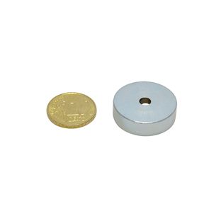 SmCo-Topfmagnete mit Bohrung und Senkung 25 mm