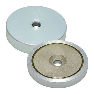 SmCo-Topfmagnete mit Bohrung und Senkung 