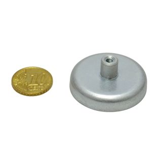 Ferrit-Topfmagnete mit Gewindebuchse 36 mm | 16 mm | Ferrit|Stahl 