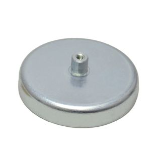 Ferrit-Topfmagnete mit Gewindebuchse 57 mm | 18,5 mm | Ferrit, Stahl
