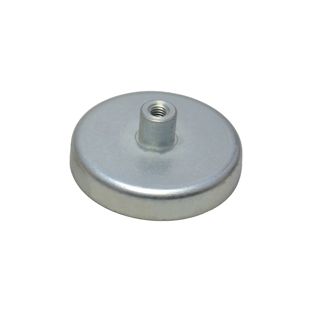 Ferrit-Topfmagnete mit Gewindebuchse 57 mm | 22,5 mm | Ferrit, Stahl