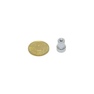 Topfmagnet mit Gewindebuchse, Neodym 8 mm | verzinkt