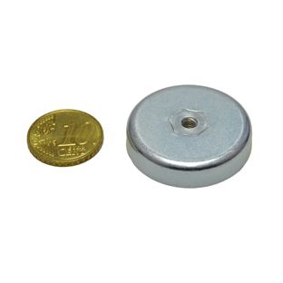 Ferrit-Topfmagnete mit Innengewinde 32 mm | M4  | 7 mm