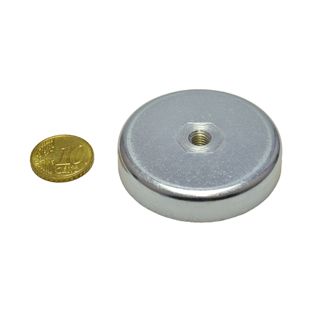 Ferrit-Topfmagnete mit Innengewinde 50 mm | M6  | 10 mm