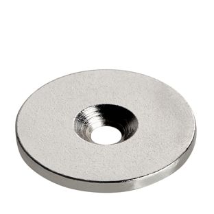 Metallscheibe mit Bohrung und Senkung 34 mm