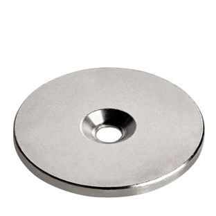 Metallscheibe mit Bohrung und Senkung 42 mm
