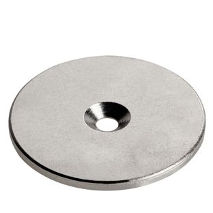 Metallscheibe mit Bohrung und Senkung 50 mm