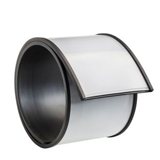 Etikettenhalter, C-Profil, magnetisch,  Abschnitte 70 mm | 500 mm | 