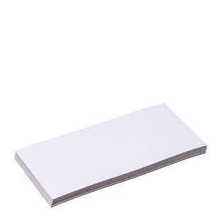 Magnetetiketten beschreibbar 40 x 80 mm  | weiß 