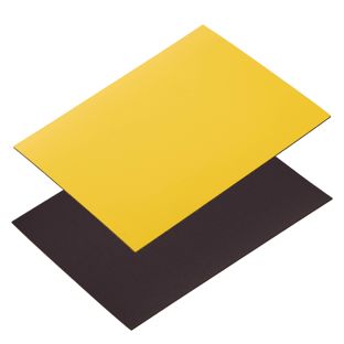 Magnetetiketten beschreibbar 80 x 100 mm  | gelb 