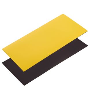 Magnetetiketten beschreibbar 100 x 200 mm  | gelb 