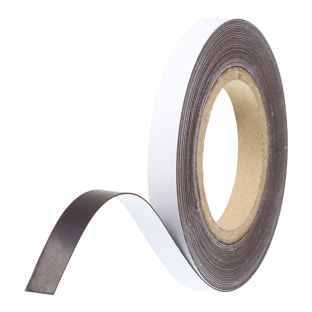 Magnetband farbig 15 mm | weiß | 10 m | 0,85 mm