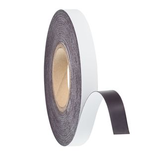 Magnetband farbig 20 mm | weiß  | 30 m | 0.6 mm